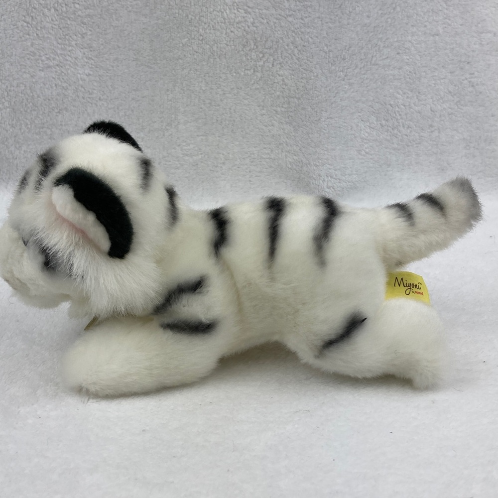 Aurora Miyoni White Tiger Plush Toy 8” - Picture 5 of 8